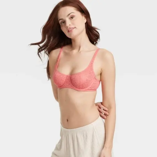 Women's Lace Unlined Scoop Balconette Bra - Auden&trade; image {2}