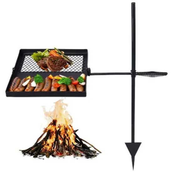 Winado Folding Swivel Campfire Grill Portable Cooking Grate Over Fire Pit image {9}