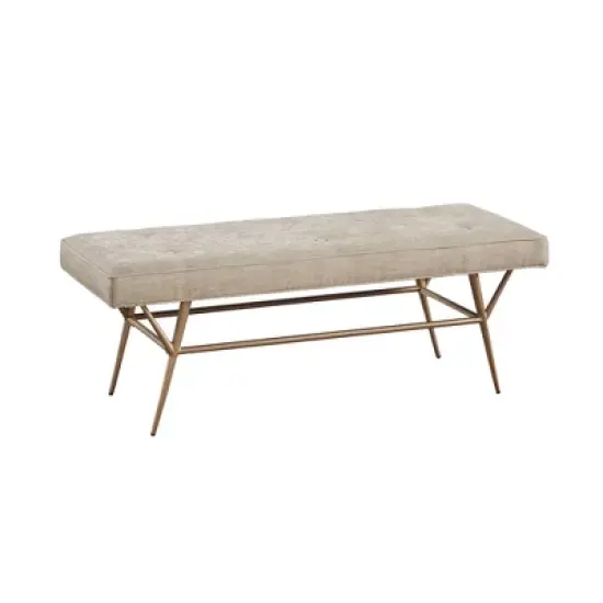 Tinsley Accent Bench Light Tan - Martha Stewart image {2}