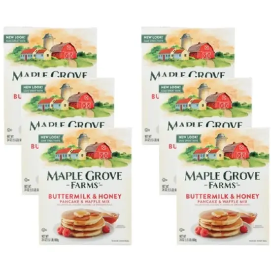 Maple Grove Buttermilk Honey Pancake Mix - 6 pack, 24 oz image {4}