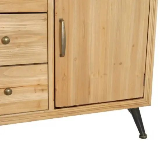 Modern Wood Sideboard Buffet Light Brown - Olivia & May image {19}