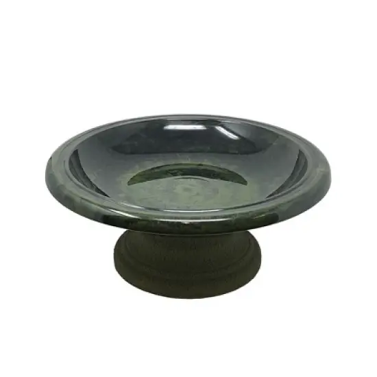 Tierra Garden 7.5"H Fiber Clay Birdbath, 19"D x 7.5"H, 6.5lbs. image {9}