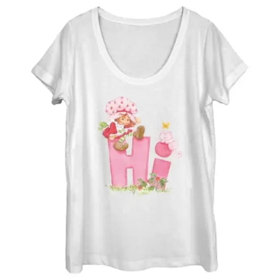 Women's Strawberry Shortcake Hi Friends Scoop Neck image {3}