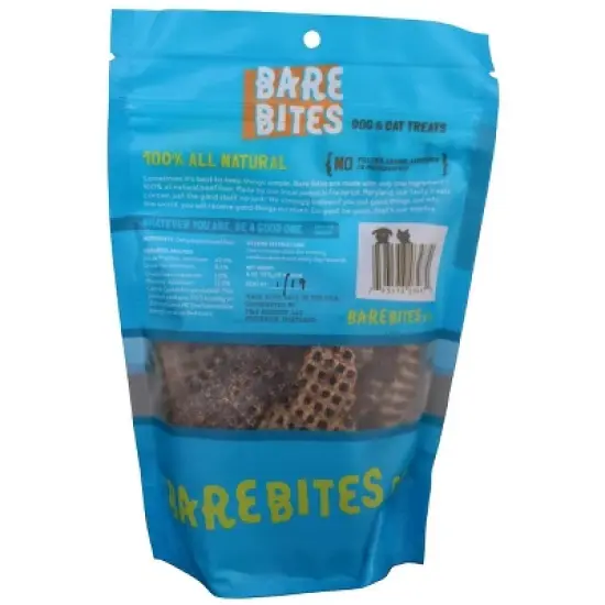 Bare Bites All Natural Dehydrated Beef Liver Dog Cat Treats (1 pound) image {1}