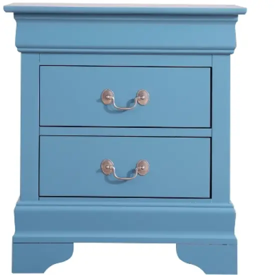 Passion Furniture Louis Philippe 2-Drawer Nightstand (24 in. H X 22 in. W X 16 in. D) image {11}