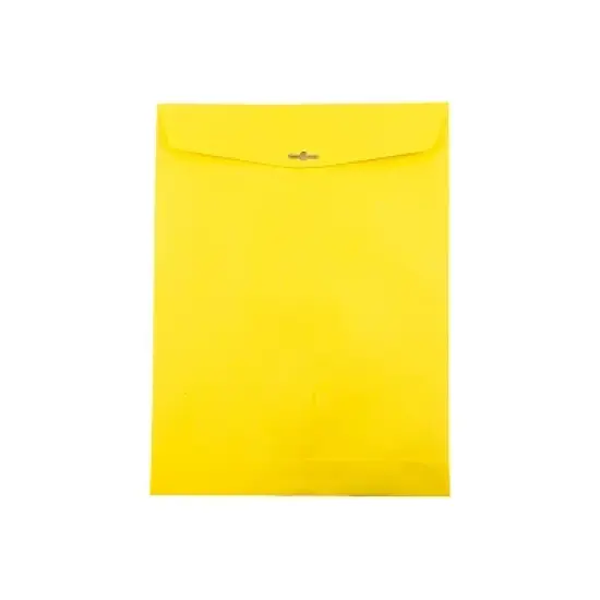 JAM Paper 10x13 Open End Catalog Colored Envelopes w/Clasp Closure YW Recycled 900906710A image {4}