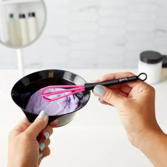 Glamlily 6 Pack Mini Whisk Set for Hair Dye Color Mixing, Cream Mixer, Salon or Home Use 7 x 1.2 in. image {1}