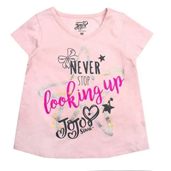 Nickelodeon Girl's 3-Pack Jojo Siwa Brightest Star Sparkly Graphic Tees For Toddlers image {3}