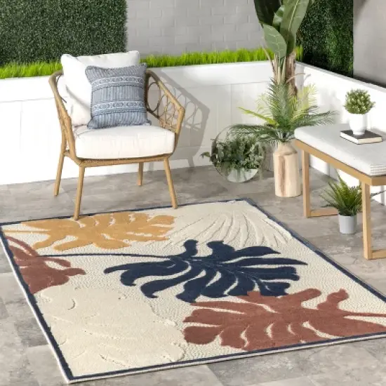 nuLOOM Tova Colorful Floral Indoor/Outdoor Area Rug image {1}