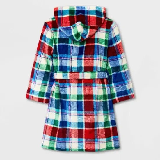 Kids' Plaid Robe - Cat & Jack&trade; Red/Green/Blue image {1}