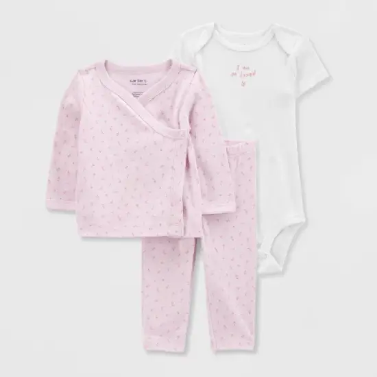 Carter's Just One You&reg; Baby 3pc Cardigan Set - Lilac Purple image {4}