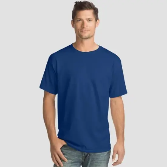 Hanes Men's Essentials Short Sleeve T-Shirt 4pk image {7}