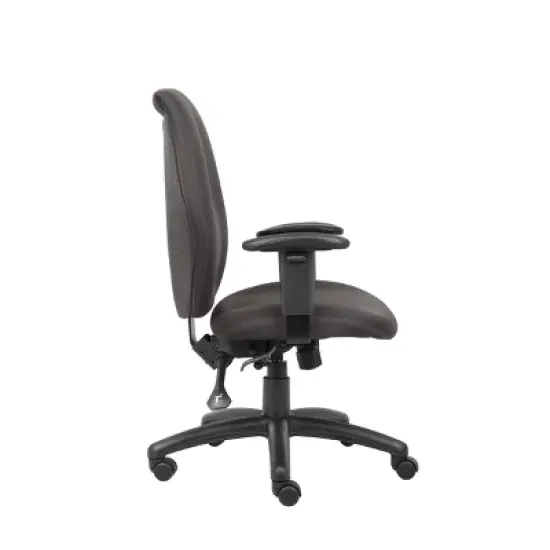 High Back Task Chair with Seat Slider Black - Boss Office Products image {2}