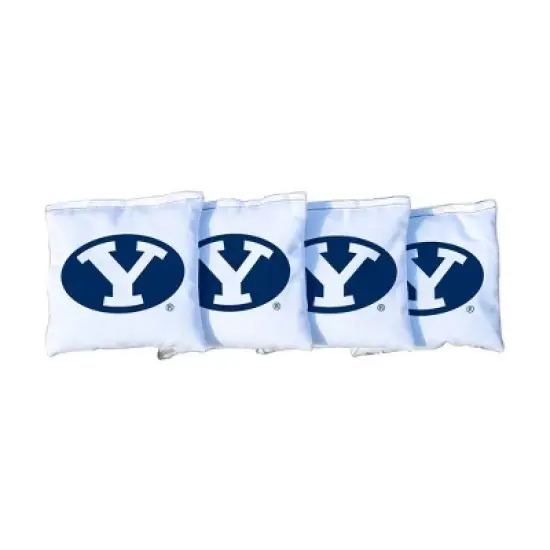 NCAA BYU Cougars Corn-Filled Cornhole Bags White - 4pk image {1}