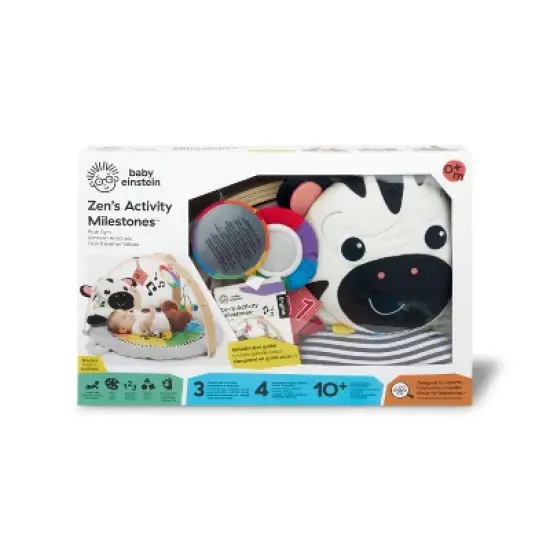 Baby Einstein Zen's Activity Milestones Plush Gym Playmat image {12}
