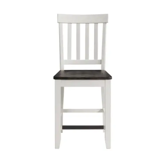 2pc Jamison Two-Tone Counter Height Barstool White - Picket House Furnishings image {2}