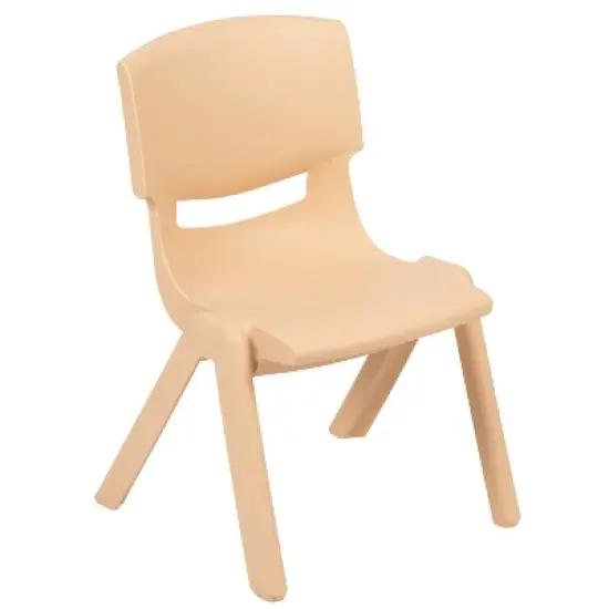Flash Furniture 2 Pack Plastic Stackable School Chair with 10.5" Seat Height image {3}