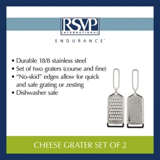Rsvp Cheese Grater Set Of 2 image {13}