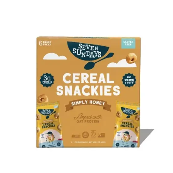 Seven Sundays Simply Honey Gluten Free Cereal Snackies - 6oz/6ct image {6}