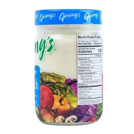 Jimmy's Creamy Ranch Salad Dressing - 12 fl oz image {1}