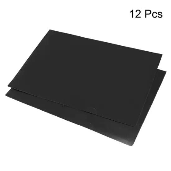 Unique Bargains Plastic Reusable Home Office Travel L Type Folders 12 Pcs image {2}