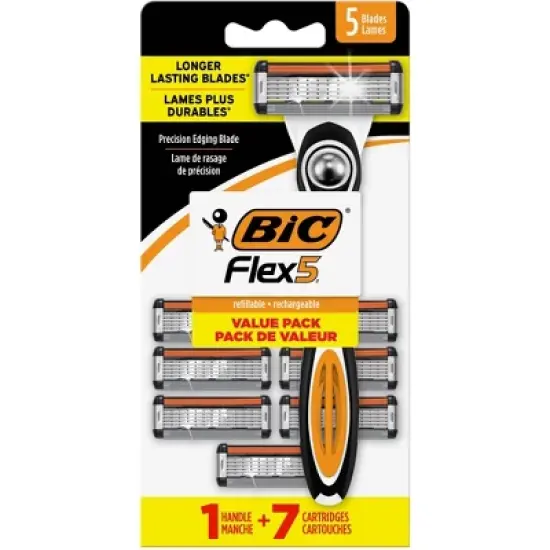 BiC Flex Refillable Razors - 1 Handle + 7 Razors image {11}