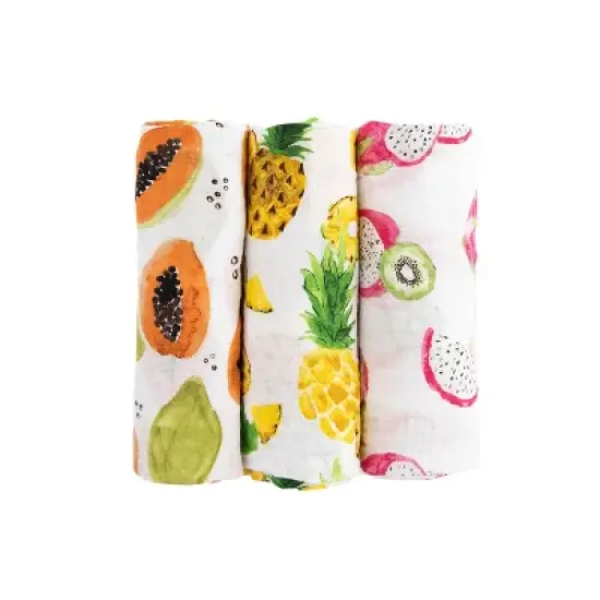 Little Unicorn Cotton Muslin Swaddle Blanket - 3pk image {27}