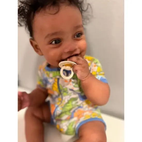 Bibs Color Anatomical Nipple Latex Pacifier - 2pk image {10}