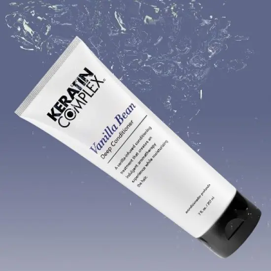 Keratin Complex Vanilla Bean Deep Conditoner | Rich Vanilla Treatment | Hair Protection | Protects Scalp - (7 oz) image {3}