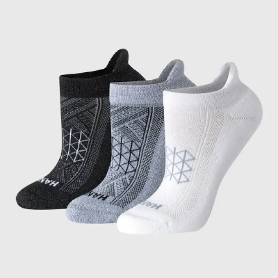 Hanes Women's Absolute Active Run Heel Shield 3pk No Show Socks - 5-9 image {7}