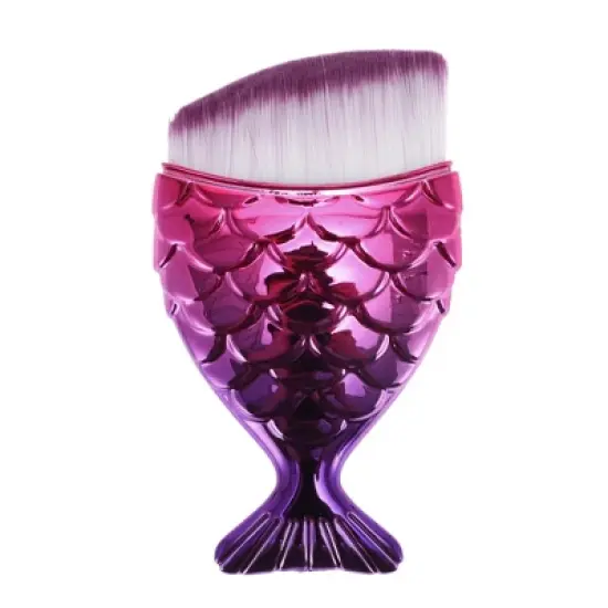 Unique Bargains Angled Mermaids Shape Foundation Brush 1 Pc image {10}