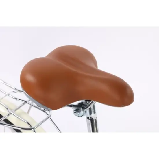 24/26 Inch Beach Cruiser Bike for Women with Basket 1 Speed, Step Through Bikes, Commuter Bicycle Women Adult image {1}