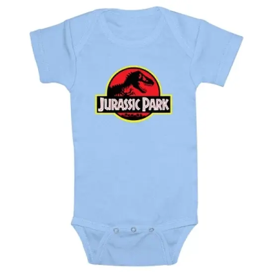 Infant's Jurassic Park Classic Bold T Rex Logo Onesie image {4}