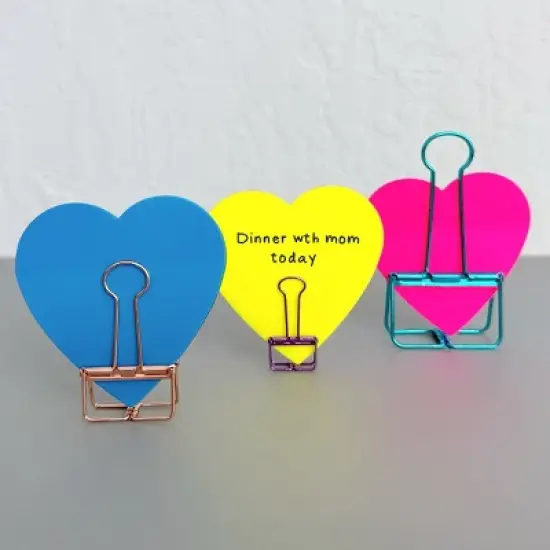 Wrapables Hollow Binder Clips for Office in Assorted Sizes, Paper Clamps, Paper Clips (Set of 20) image {6}