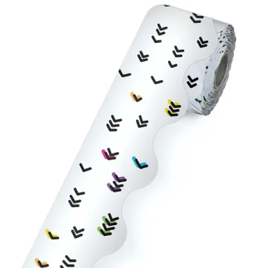 Carson Dellosa Education 65' Rainbow Doodles Rolled Scalloped Bulletin Board Borders (1 roll) image {5}