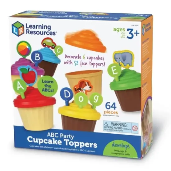 Learning Resources ABC Party Cupcake Toppers image {8}