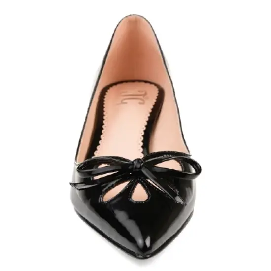 Journee Collection Womens Lutana Pointed Toe Kitten Heel Pumps image {5}