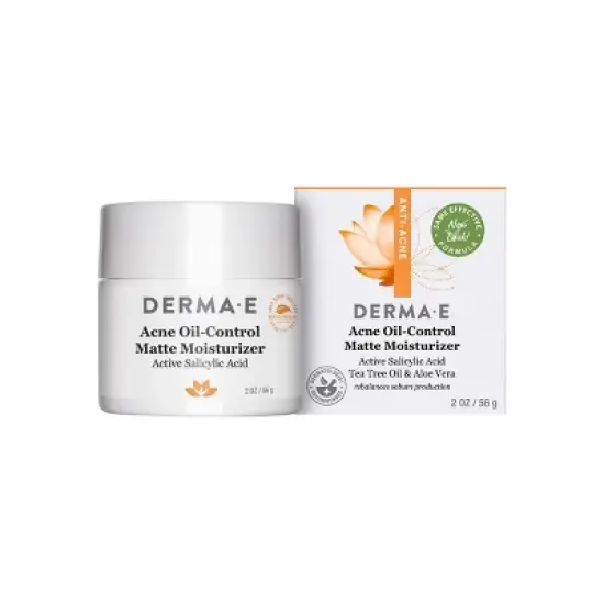 derma e Anti-Acne Oil Control Matte Moisturizer &ndash; 2oz image {2}