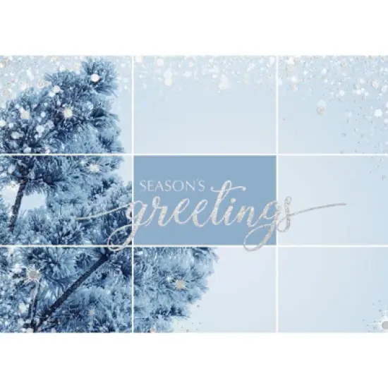 CEO Cards Holiday Foil Printed Greeting Cards Box Set of 25 Cards & 26 Envelopes - H1703 image {1}