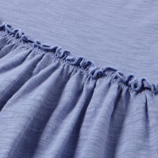 Toddler Girls' Short Sleeve Solid Knit Washed Dress - Cat & Jack&trade; image {2}