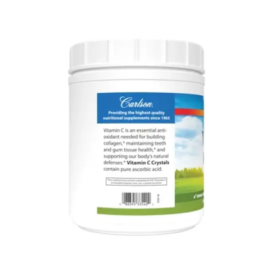 Carlson - Non-GMO Vitamin C Crystals, 2000 mg, Vitamin C Powder, Immune Support, Antioxidant image {1}