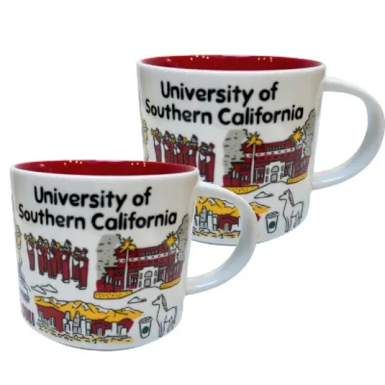 Starbucks Been There Series Campus Collection University of Southern California Ceramic Mug, 14 Oz (2-Pack) image {5}