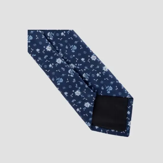 Men's Mina Floral Print Tie - Goodfellow & Co&trade; Navy One Size image {3}