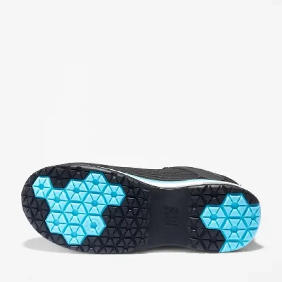 Timberland Women's PRO Drivetrain Comp-Toe Work Shoes, Black Ripstop Nylon/Blue, 9W image {2}