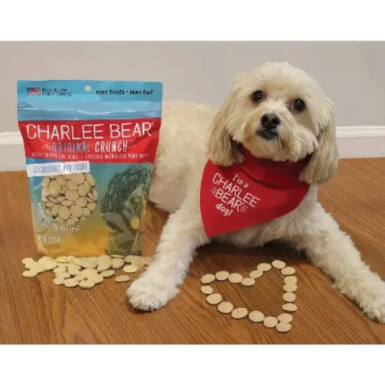 Charlee Bear Original Crunch Chicken Liver Dog Treats - 16 oz image {1}