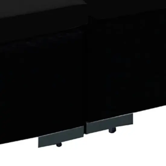 vidaXL 8 Piece Patio Lounge Set with Cushions Poly Rattan Black image {3}