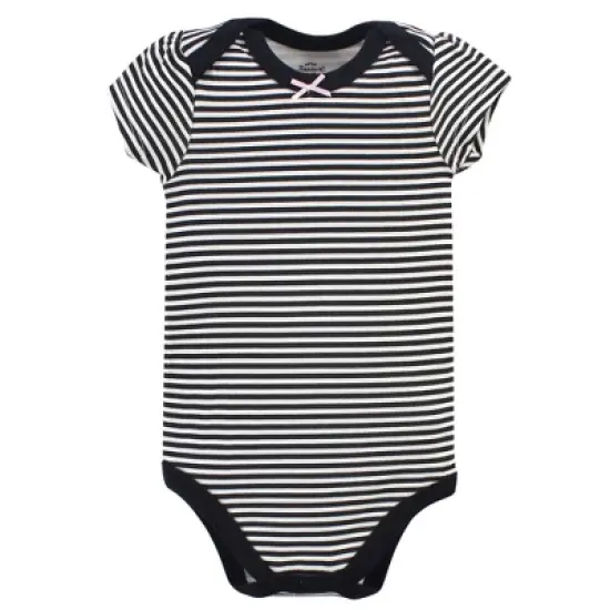 Little Treasure Baby Girl Cotton Bodysuits 5pk, Lipstick image {2}