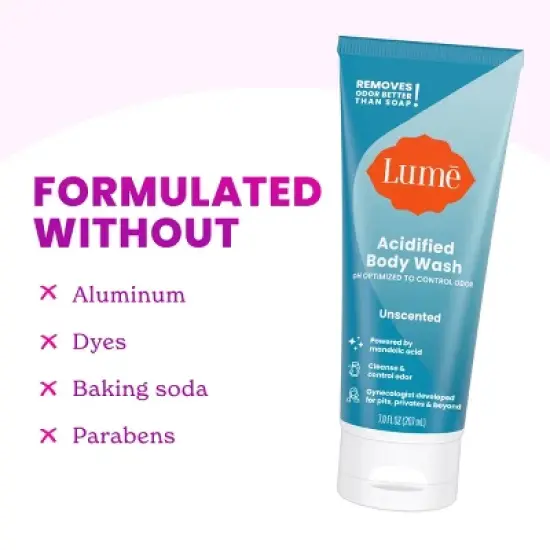 Lume Body Wash - Unscented - 7oz image {2}