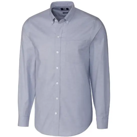 Cutter & Buck Stretch Oxford Mens Big and Tall Long Sleeve Dress Shirt image {4}