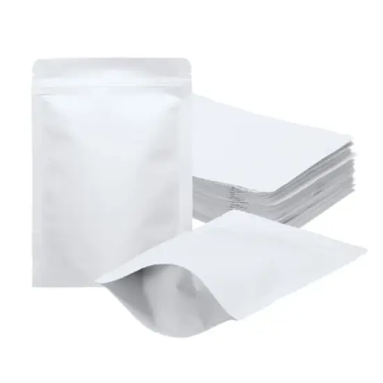 Unique Bargains Sealable Foil Lining Resealable Packaging Zipper Food Storage Pouches 50 Pcs image {4}